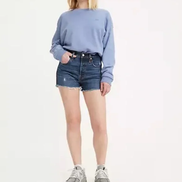 💘5xHP!💘 Levi’s | Cut Off Jean Shorts, Size 6 - Picture 9 of 16